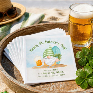 Strandkabouter St. Patrick's Day papieren servet