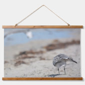 Strandkammen Zeemeeuwen Fotografische Kustlijn Hangend Wandkleed (Voorkant 2)