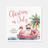 Strandkerst in juli servet (Voorkant)