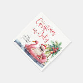 Strandkerst in juli servet (Hoek)