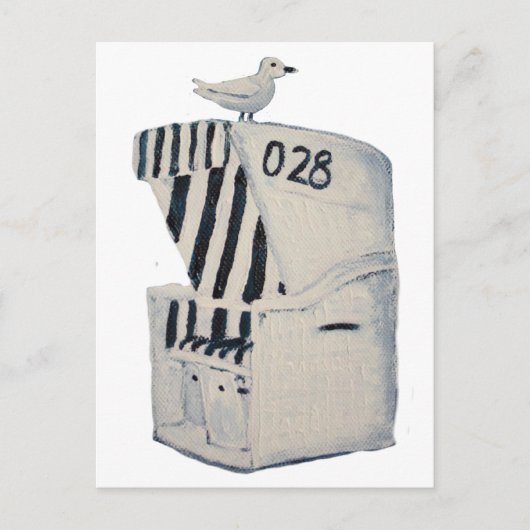 Strandkorb Briefkaart (Voorkant)
