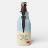 Strandkrab gepersonaliseerd flesjeskoeler (Fles Achterkant)