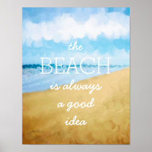 strandkunst poster citaattekst
