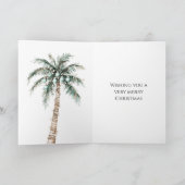 Strandkust Blond Vrouw Kerstmis Kaart (Binnen)