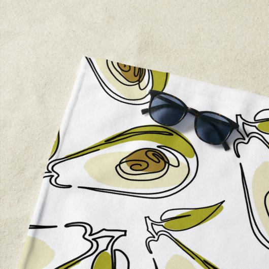 Strandlaken avocado (In situ)