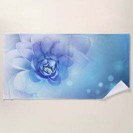 Strandlaken - Blauwe bloem