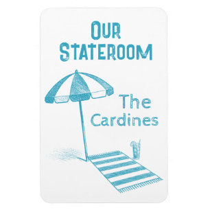 Strandlaken Cruiseschip Stateroom Deur Marker Magneet