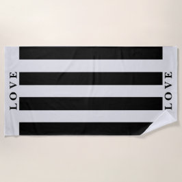 Strandlaken - Grijs&Wit