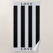 Strandlaken - Grijs&Wit (Voorkant)