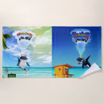 Strandlaken Je hebt walvispost!