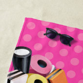 Strandlaken Licorice Snoep Allsports. Neon Roze (In situ)