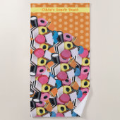 Strandlaken Licorice Snoep Allsports. Orange (Voorkant)