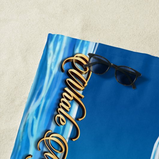 Strandlaken Prins & Prinses van walvissen "Bubbels (In situ)