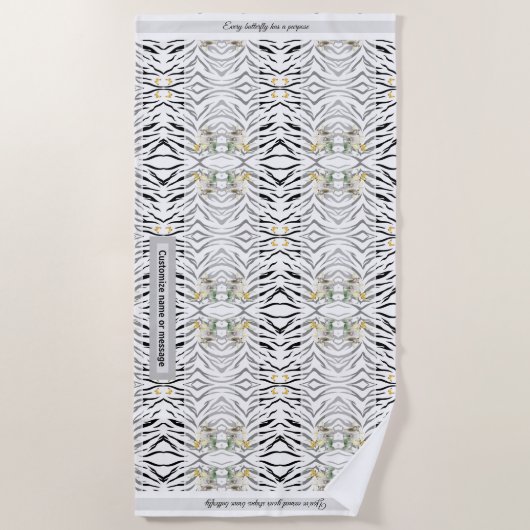 Strandlaken Tiger Stripes (Voorkant)