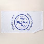 Strandlaken - Zee Horses Home Port (Voorkant)