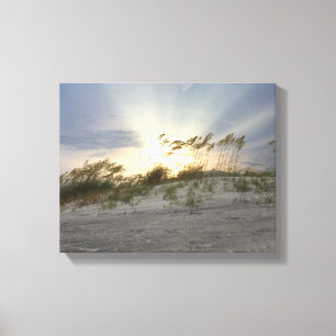 Strandlandschap kunstwerk canvas afdruk