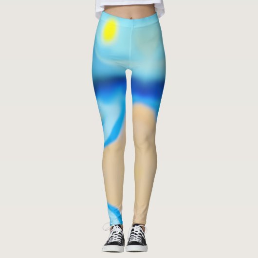 Strandlandschap Leggings (Voorkant)