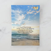 Strandlandschap Sympathie Kaart met Quote (Binnen)