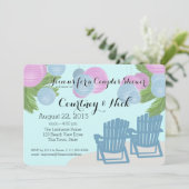 Strandlantaarns Echtpaar Douche Kaart (Staand voorkant)