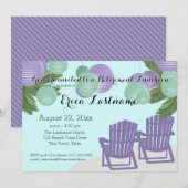 Strandlantaarns en Adirondack Stoelen Pensioen Kaart (Voorkant / Achterkant)