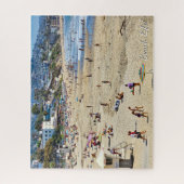 Strandleven! Laguna Beach zand en mensen Legpuzzel (Verticaal)