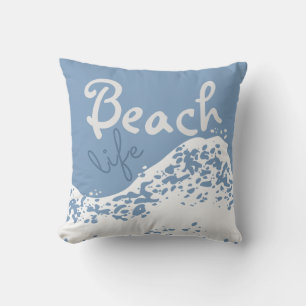 strandleven licht donker blauw golfslag kussen