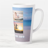 Strandleven Multi-foto Latte Mok (Rechts)