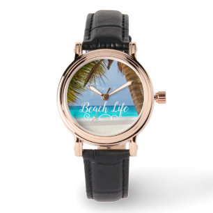 Strandleven Palmboom Horloge