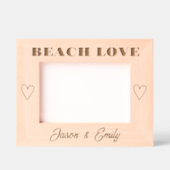 Strandliefde gepersonaliseerd gegraveerde lijstjes (Voorkant)