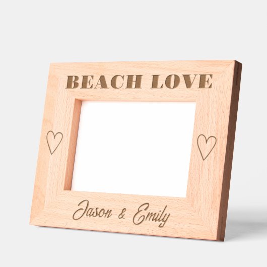 Strandliefde gepersonaliseerd gegraveerde lijstjes (Links)