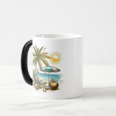 Strandliefhebber Morphing Magische Mok (Voorkant links)