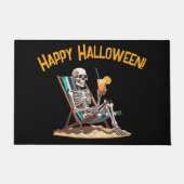Strandloungen Skeleton Halloween Deurmat (Voorkant)