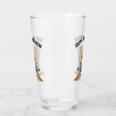 Strandloungen Skeleton Halloween Glas (Links)
