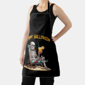 Strandloungen Skeleton Halloween Schort (Insitu)