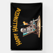 Strandloungen Skeleton Halloween Spandoek (Verticaal)
