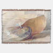 Strandminimalistisch Beige Seashell Deken (Voorkant)