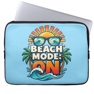 Strandmodus: klaar laptop sleeve