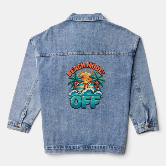 Strandmodus: Uit Denim Jacket (Achterkant)