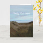 Strandpaar pensioenkaart kaart (Gele Bloem)