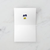 Strandpalmboom Bedankkaart (Binnen)