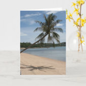 strandpalmboom kaart (Gele Bloem)