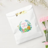 strandpalmen ananas tropisch bedankzakje (Gezegeld)