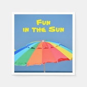 Strandparaplu Bright Kleurrijke Zomer Fun Servet (Voorkant)