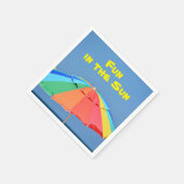 Strandparaplu Bright Kleurrijke Zomer Fun Servet (Hoek)