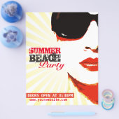 strandpartij voor zomer flyer (Enkel)