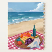 Strandpicknick | Schilderij van de Oceaankust Planner (Achterkant)