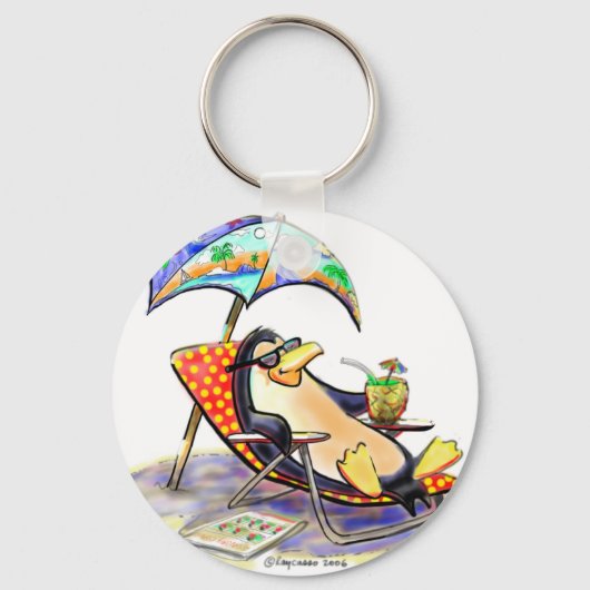 strandpinguïn sleutelhanger (Voorkant)