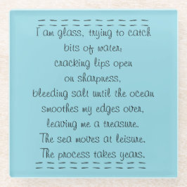 Strandpoëzie Glazen Onderzetter