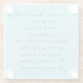 Strandpoëzie Glazen Onderzetter (Achterkant)