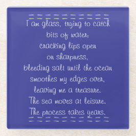 Strandpoëzie Glazen Onderzetter